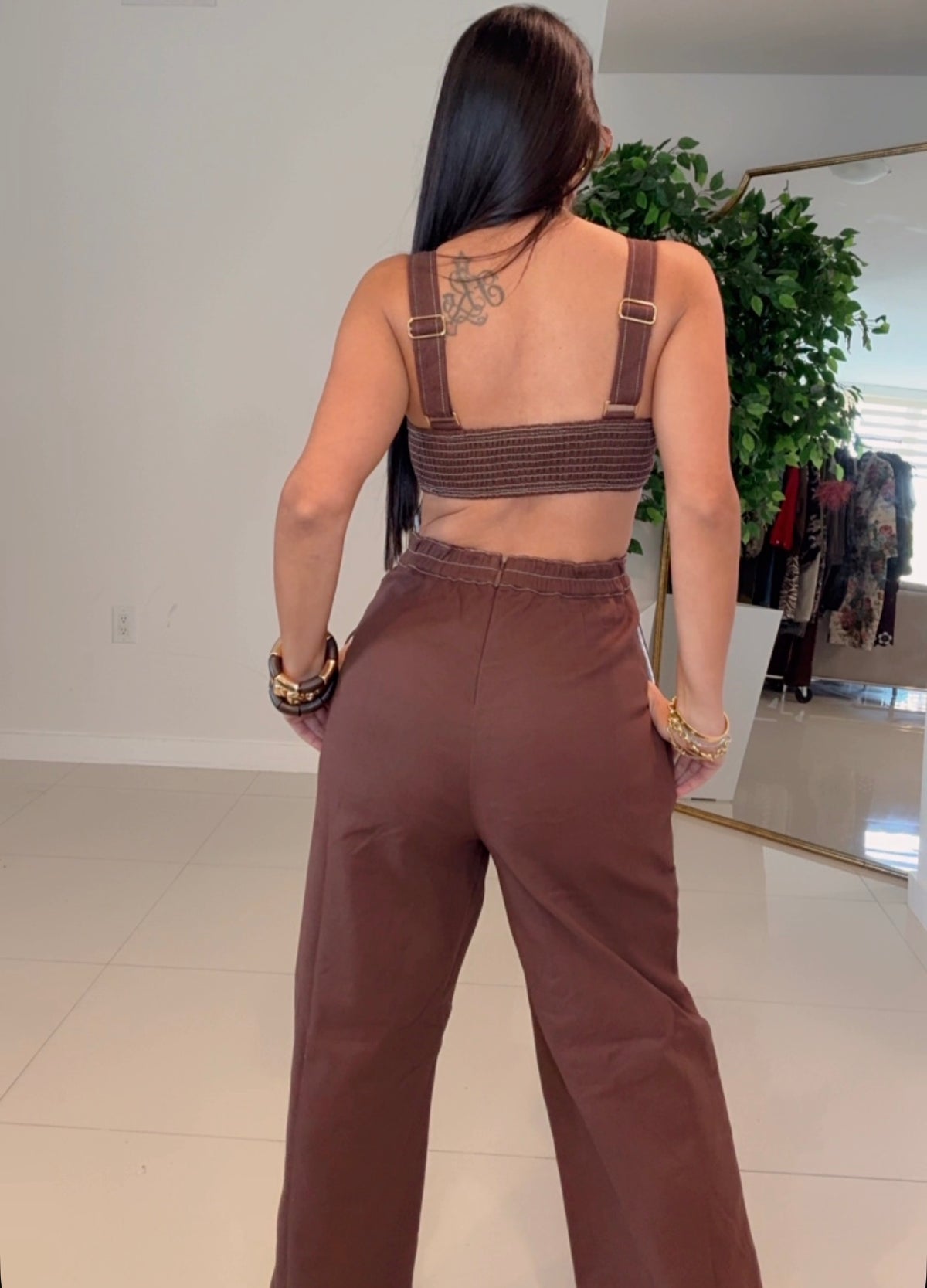 Jumpsuit brown