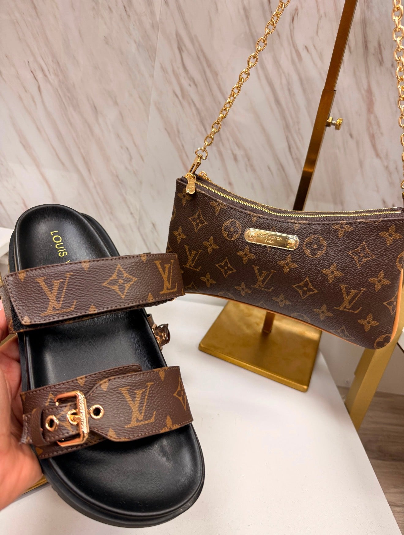 Set sandalia y bag