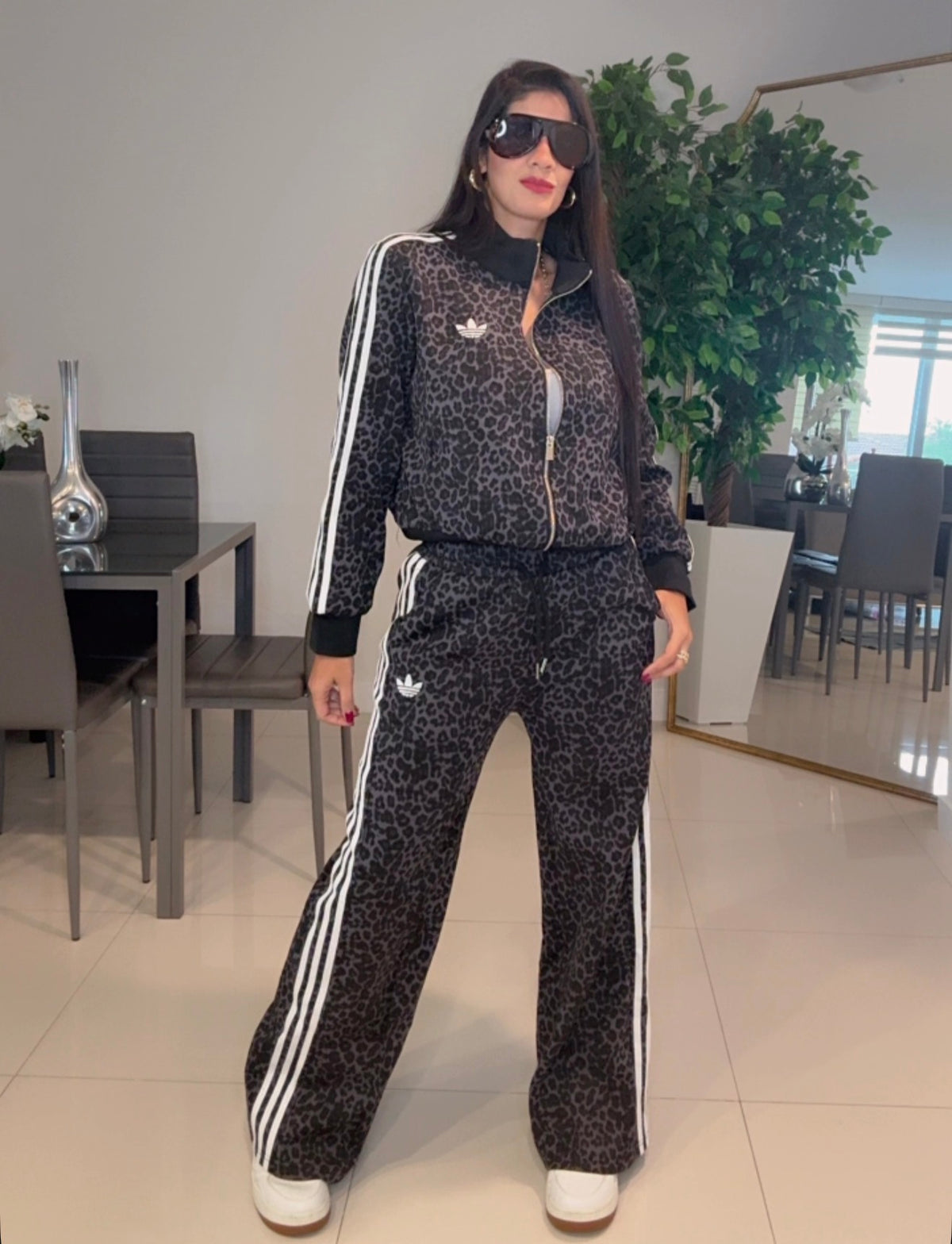 Set animal print grey