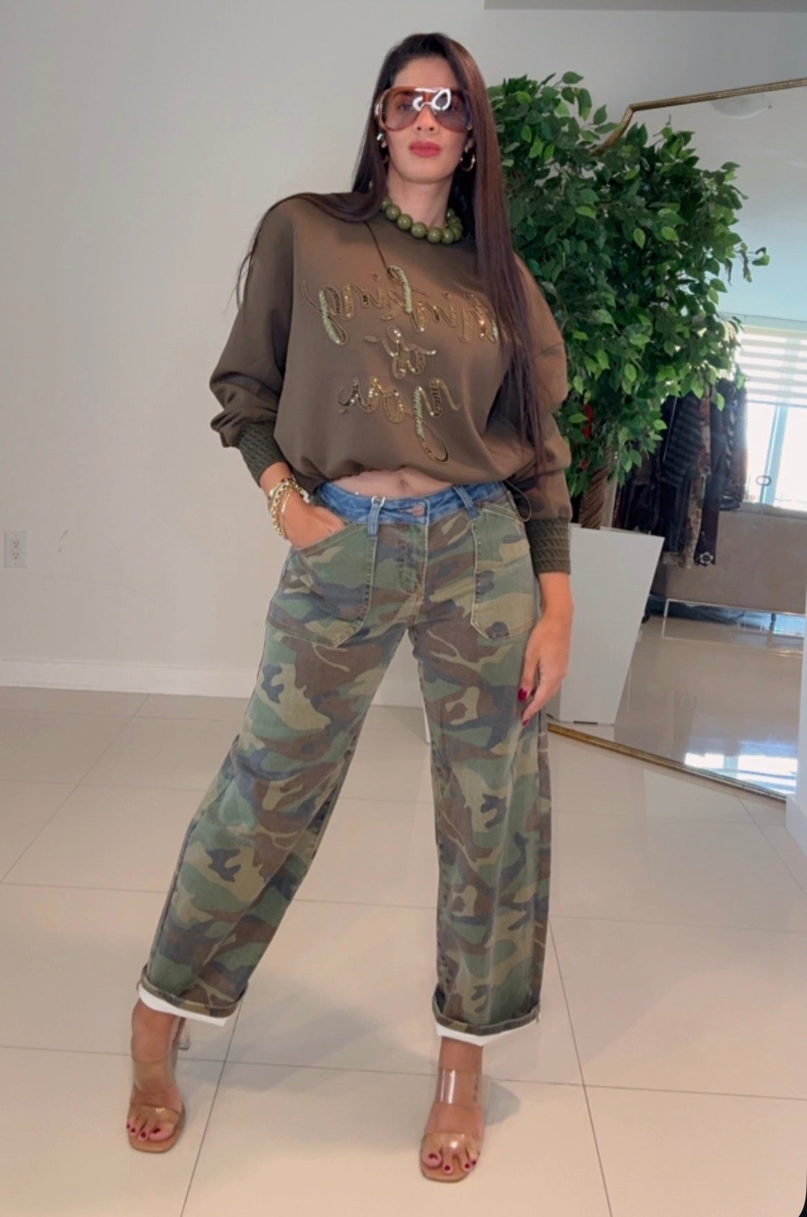 Camo jeans