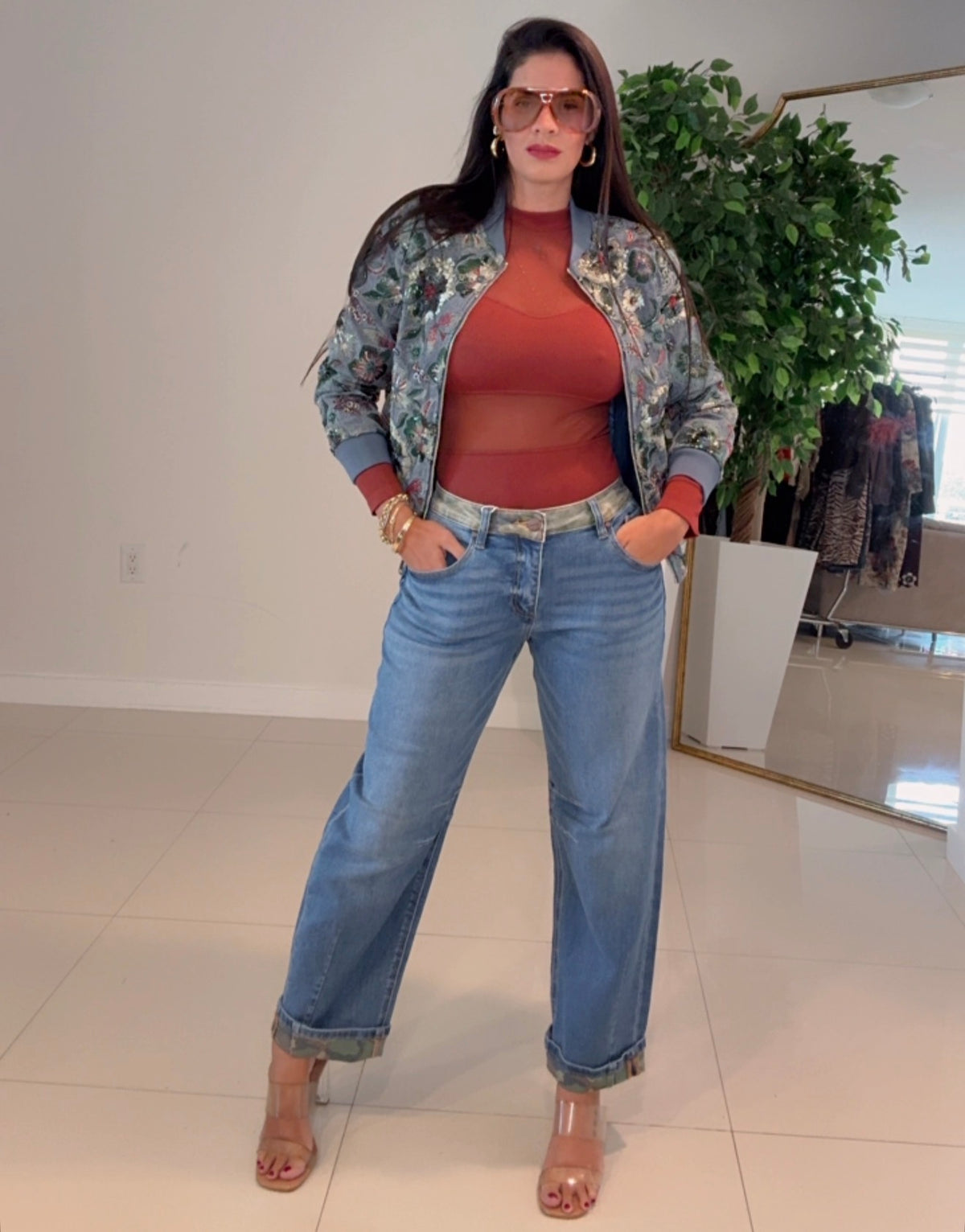 Jeans con camo