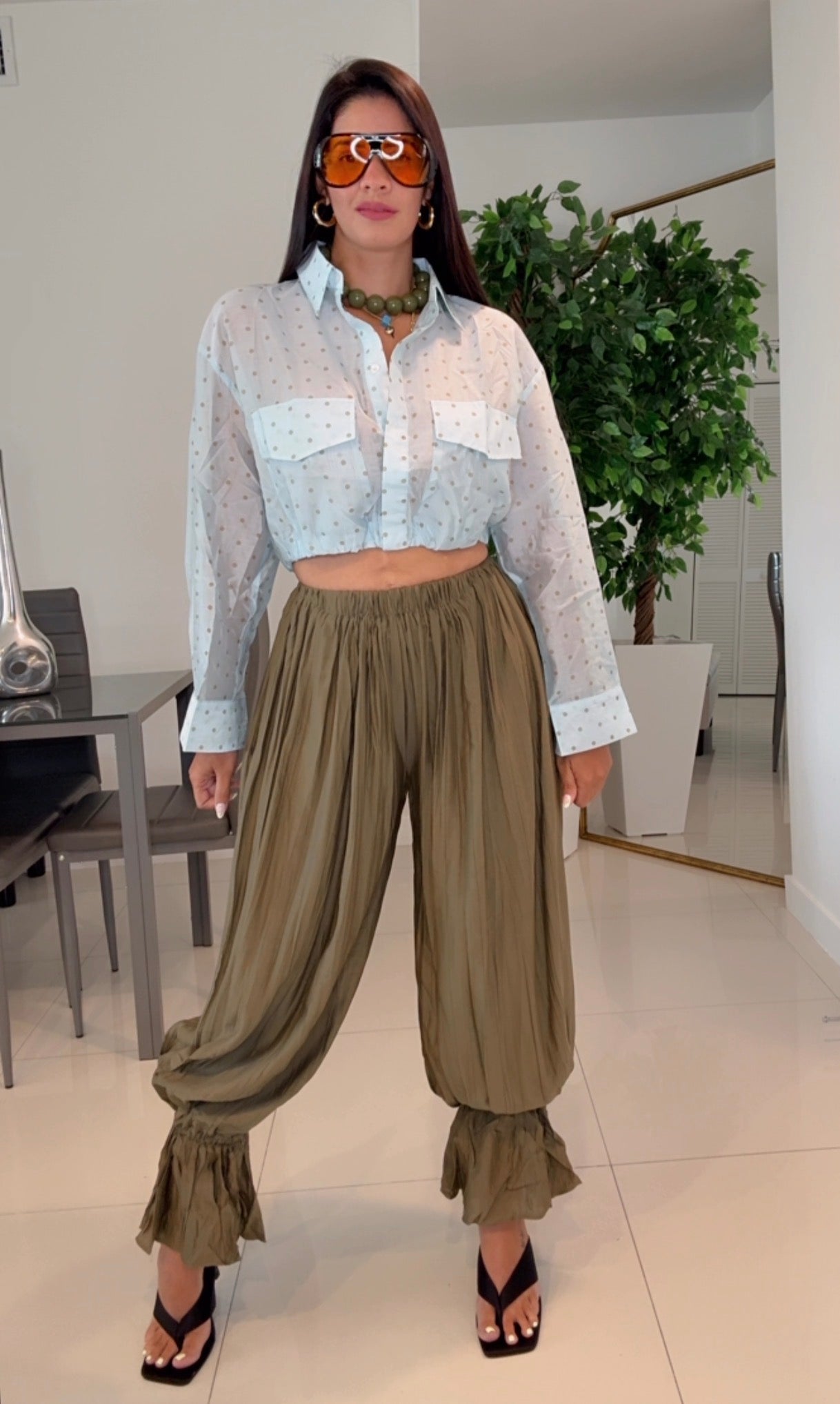 Aladdin pants green
