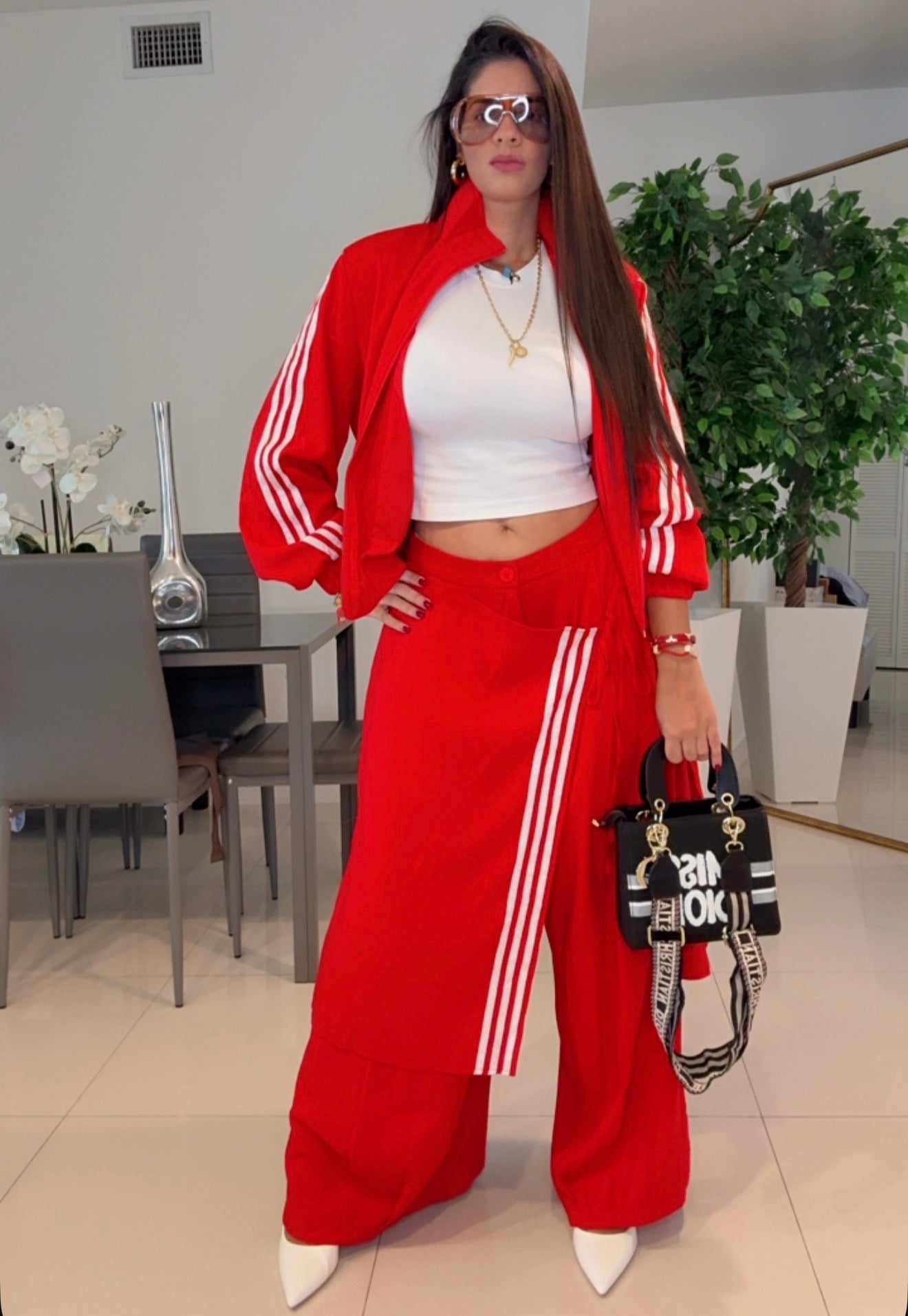 Set falda red
