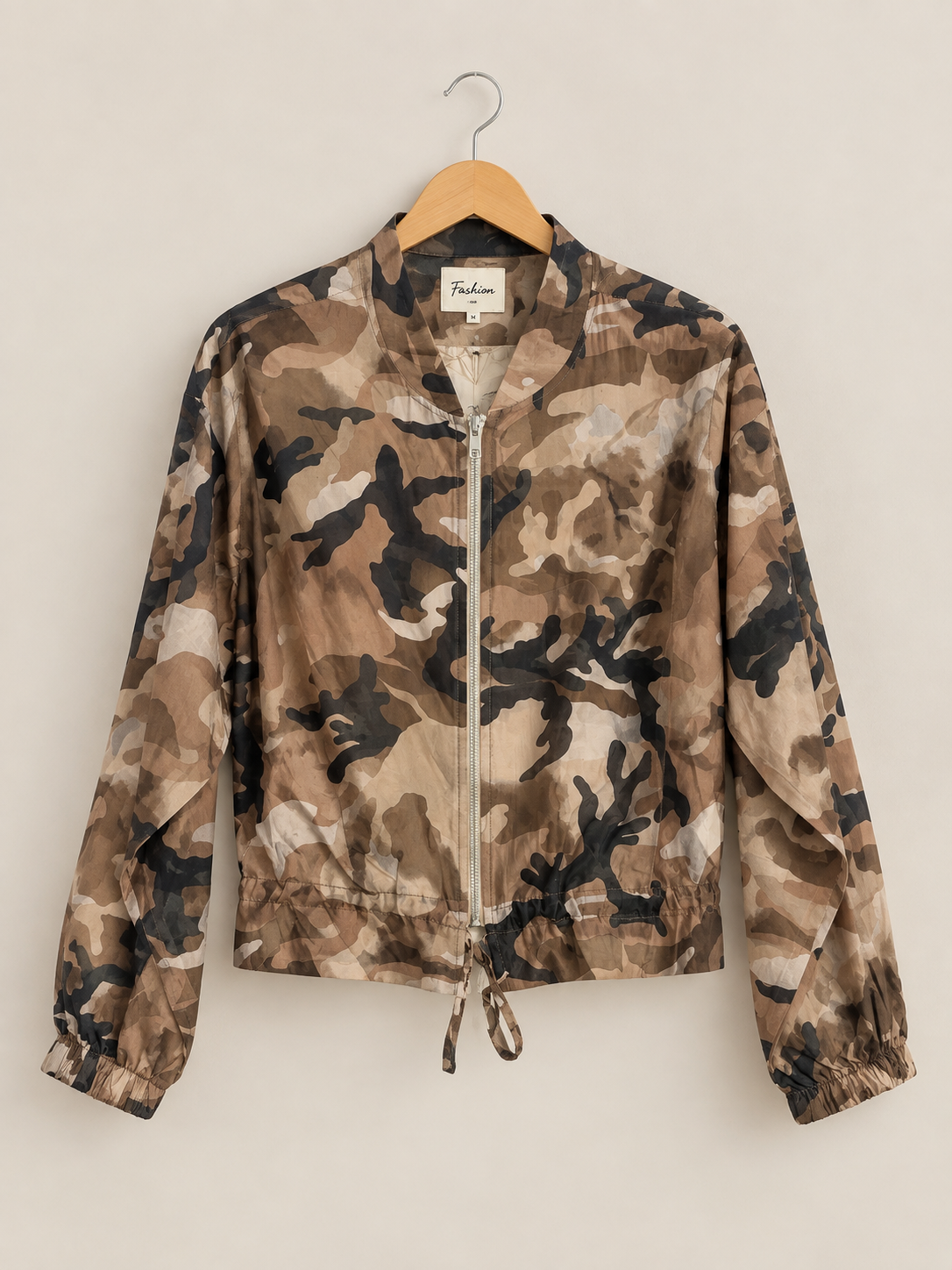 Top camuflaje beig