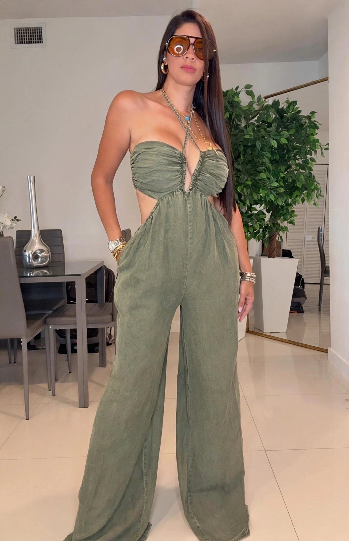 Jumpsuit green