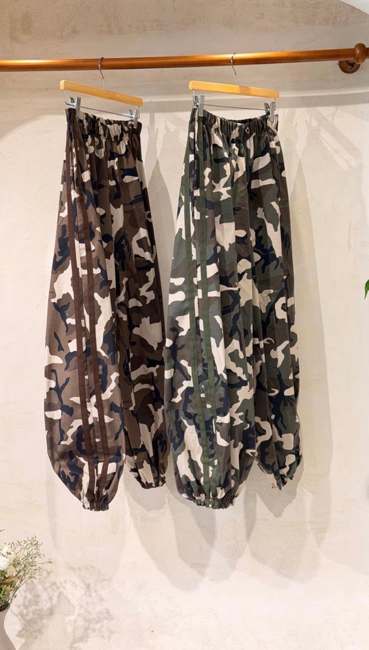Camo sport pants green