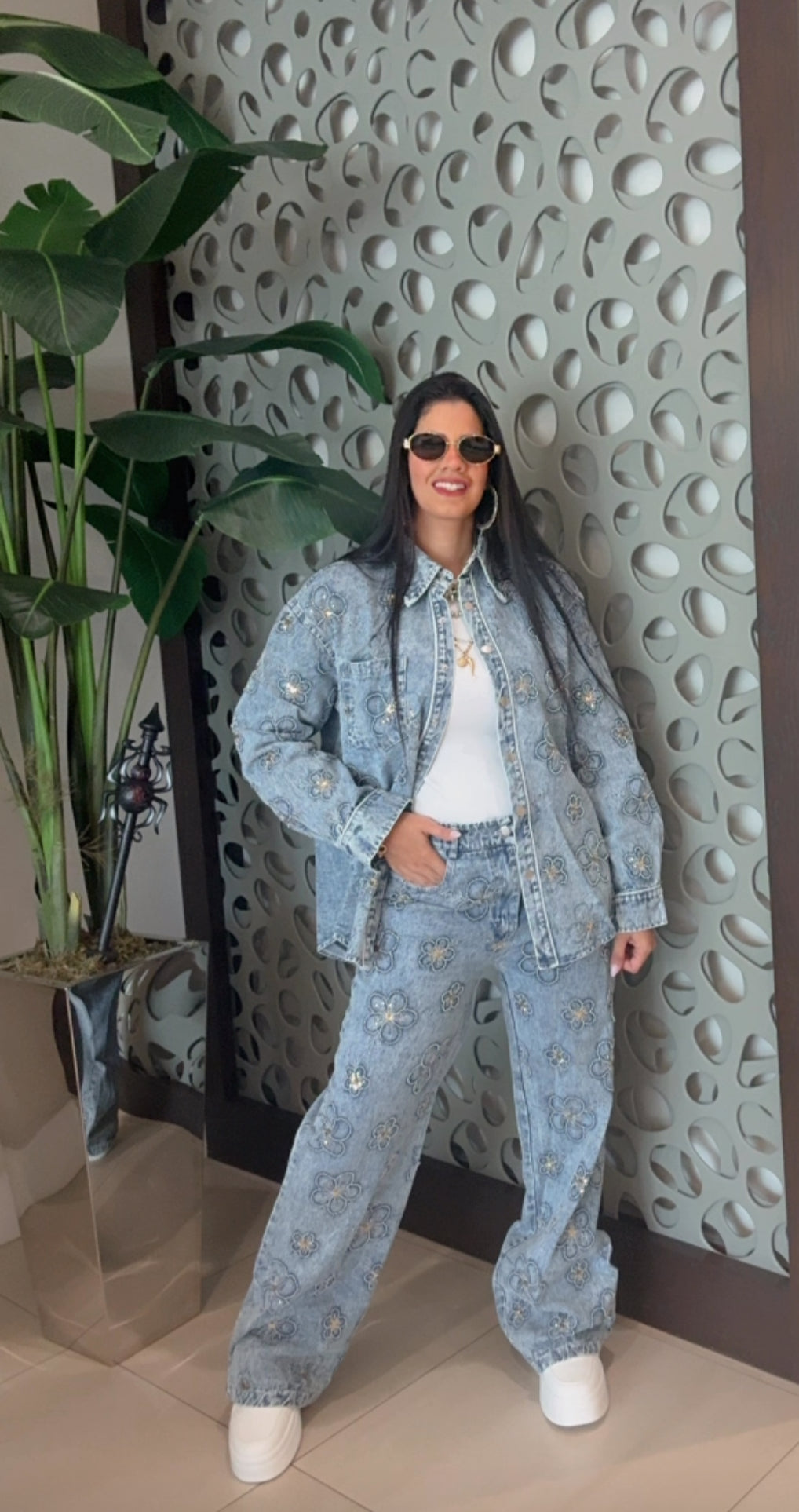 Denim Rosa set