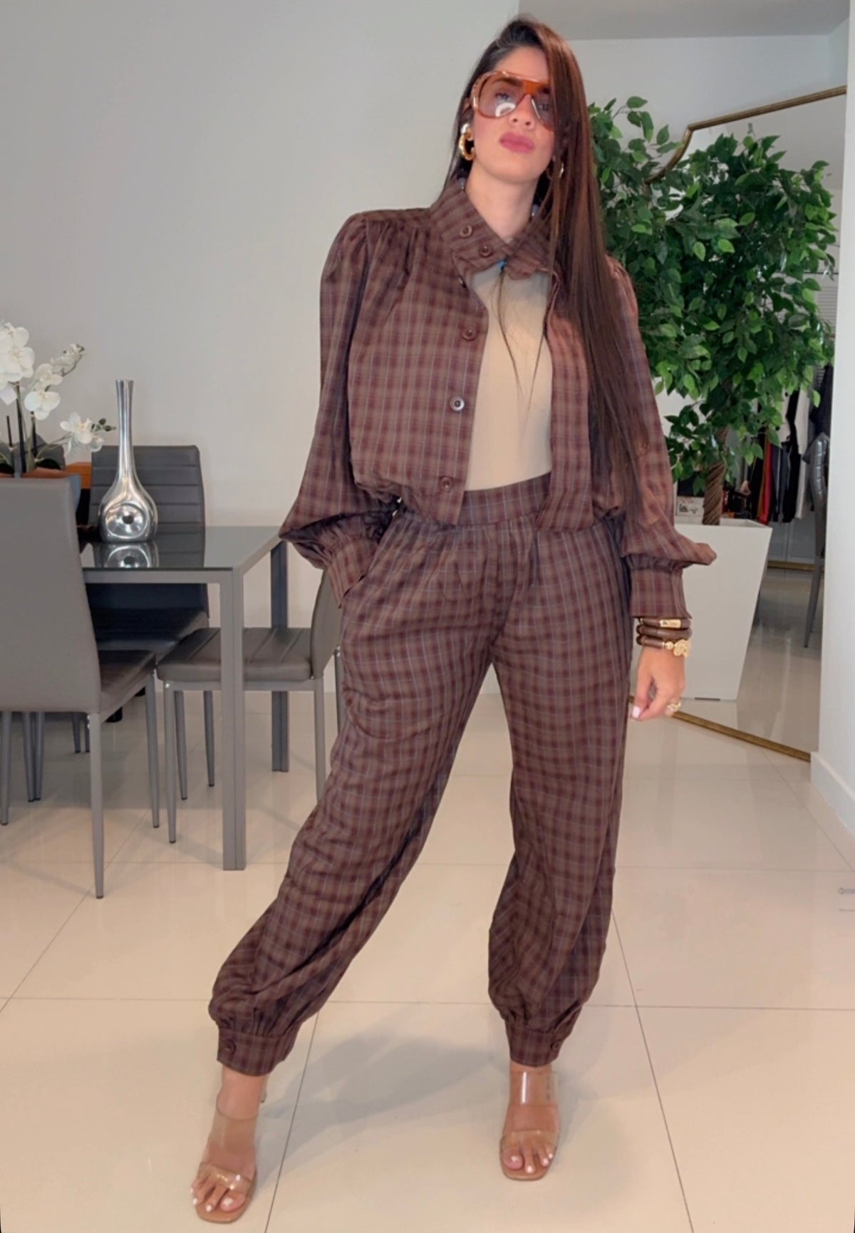 Alina set brown